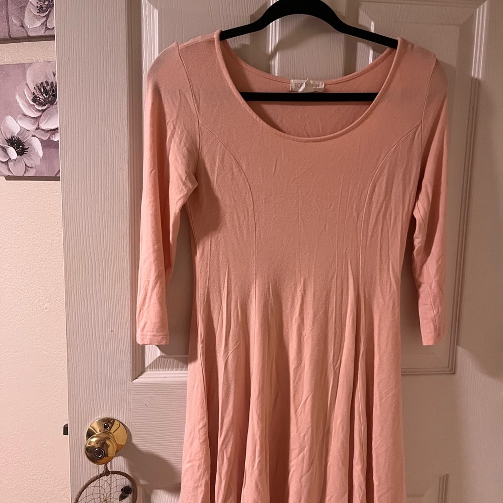 Fit and Flare Light Pink Dress
